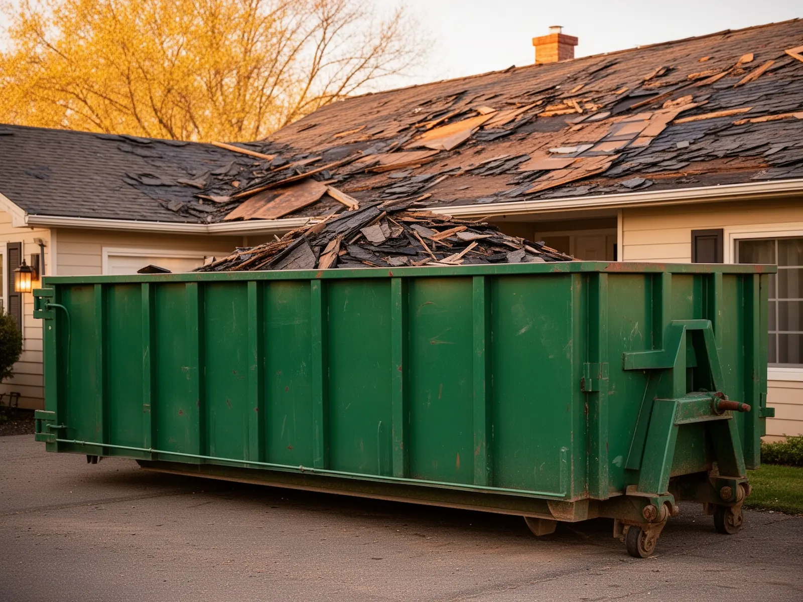 Roll-off dumpster from Bear Forest Dumpster Rental in Burlington, MA